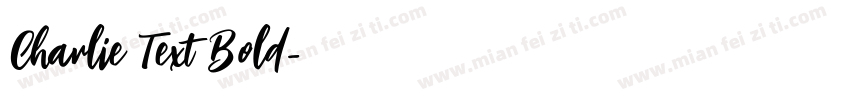 Charlie Text Bold字体转换